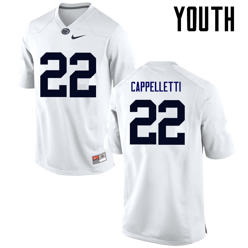 Youth Penn State Nittany Lions #22 John Cappelletti College Football Jerseys-White